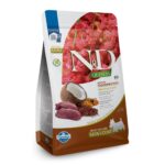 N&D Quinoa Skin & Coat with Venison for adult MINI dog 7 кг – суха храна без зърнени култури за здрава кожа и козина, за кучета над 1 година от дребни породи с еленско, киноа, кокос и куркума