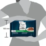 Gourmet Perle – Мокра храна за котки в зряла възраст, мини филета в сос с телешко, заешко, агнешко и пилешко, 4 × 85 г - Image 2