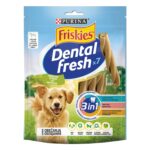 Purina Friskies Dental Fresh – Дентално лакомство за кучета от средни породи в зряла възраст с аромат на мента
