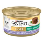 Gourmet Gold Savoury Cake – Мокра храна за котки в зряла възраст, пай с агнешко и фасул, 85 г