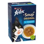Felix Soup Original Рибна селекция – Супа за котки в зряла възраст, с риба треска 6х48 гр