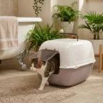 TOILET PRIMA - Закрита котешка тоалетна с филтър 52,5 x 39,5 x 38 cm пастелно лилав - Image 6