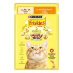 Friskies – Мокра храна за котки в зряла възраст, хапки в сос с пиле, 85 г