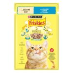 Friskies – Мокра храна за котки в зряла възраст, хапки в сос със сьомга, 85 г