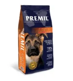 Premil Junior – Суха храна за подрастващи кучета от едри и гигантски породи до 12 месеца, с пилешко, пуешко месо, риба тон и ориз