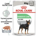 Royal Canin Digestive Care - Мокра храна за кучета с чувствително храносмилане, пастет 85 г