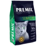 Premil Slim Cat – Суха храна за кастрирани котки и котки с наднормено тегло, с пилешко и пуешко месо