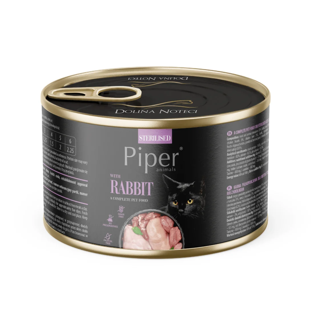 0906202-1100x1100.png Piper Animals Sterilised Cat 185 г – мокра храна със заешко за кастрирани котки - Image 1
