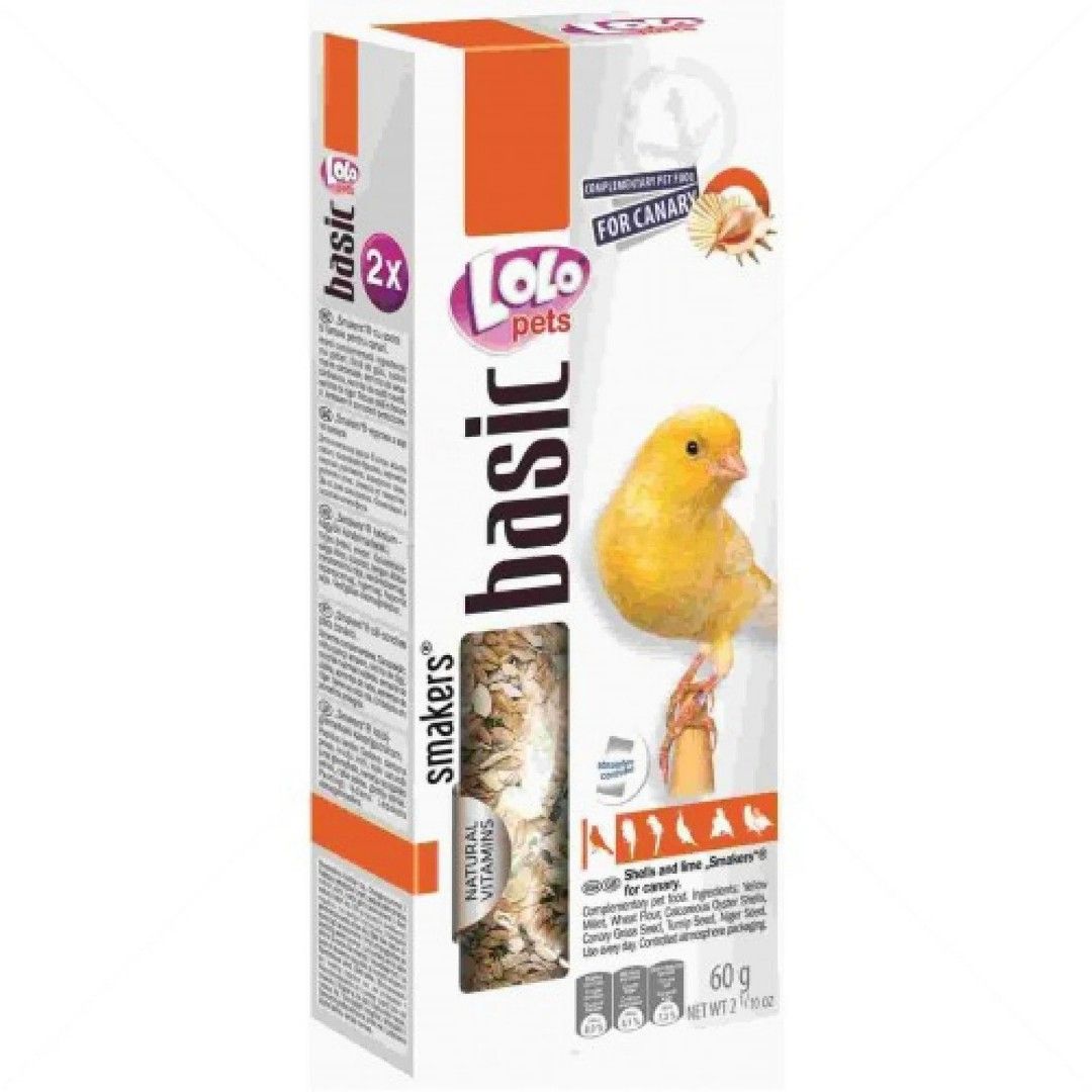 _ -100kb (13) LOLO Pets Smakers 60 гр (2 бр.) – крекери с мидени черупки за канари - Image 1