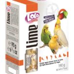 LOLO Pets 190 гр – минерално блокче с ябълка за средни папагали