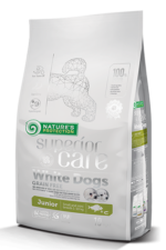 Nature's Protection Superior Care White Dogs Grain Free White Fish Junior Small & Mini Breeds – Беззърнеста суха храна за подрастващи кученца от дребни и мини породи с бяла козина и бяла риба