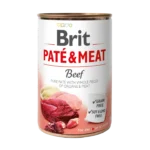 Brit Paté & Meat Beef – Пълноценна мокра храна за кучета с говеждо, пастет с парчета месо
