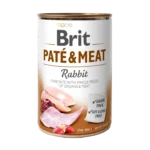 Brit Paté & Meat Rabbit – Пълноценна мокра храна за кучета със заек, пастет с парчета месо