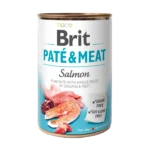 Brit Paté & Meat Salmon – Пълноценна мокра храна за кучета със сьомга, пастет с парчета месо