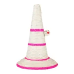 MINA PET конусовидна драскалка за котки от сизал с играчка, 47 × 32 см