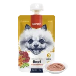 Wanpy Tasty Dog 90 г – месна паста с говеждо, морков и грах за кучета - Image 2