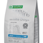 Nature's Protection Superior Care White Dogs Grain Free With Herring Adult Small Breeds – Беззърнеста суха храна за кучета над 1 година от дребни породи с бяла козина и херинга, 1.5 кг